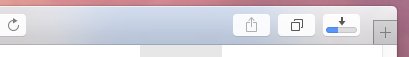Safari download progress bar