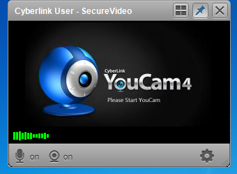 Cyberlink YouCam logo instead of video feed