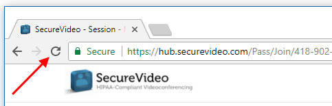 Reload icon in Chrome