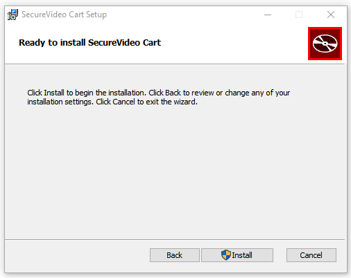 Med cart setup wizard - click install